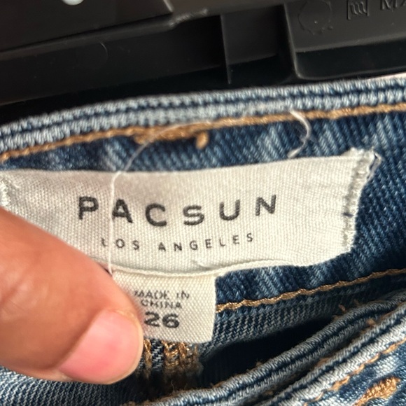 Cute Blue Denim Skirt with two tones of blue Denim - Picture 5 of 5